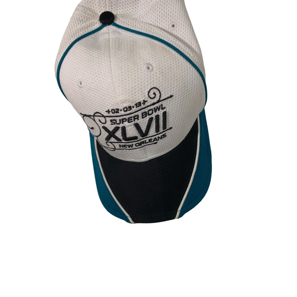 Super Bowl XLVII New Orleans 39THIRTY Cap By New Era White & Teal Size S/M